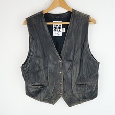 Vintage Womens Black Leather