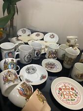 A collection of 20th century Royal Commemorative china, mainly cups and plates,