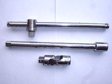 Vintage British Tipco 1/2" Drive Sliding T-Bar , Extension Bar & Knuckle Joint.