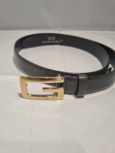 Gucci brown signature buckle - gucci,