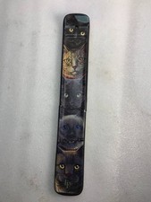 Cat Totem Incense Burner 24.5cm, Resin, Lisa Parker Cat Totem Incense Holder, Ex