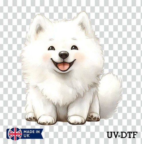 Samoyed puppy dtf sticker - samoyed,