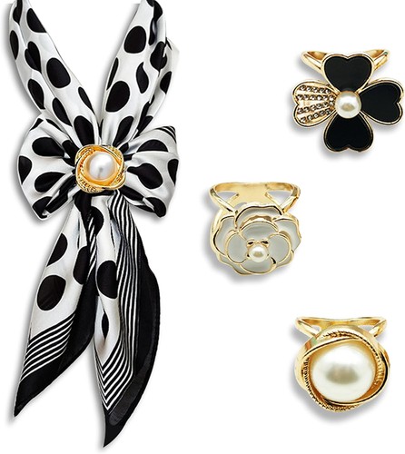 3pcs fashion scarf ring clip - scarf, 3