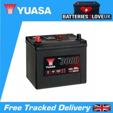 Yuasa YBX3014  - 12V 60Ah 450CCA - SMF Battery - 3Yr Warranty