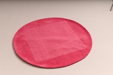 Dunelm circular pink rug 133cm
