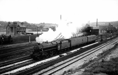 1966 mirfield train station - train,