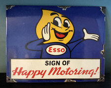 esso retro porcelain enamel