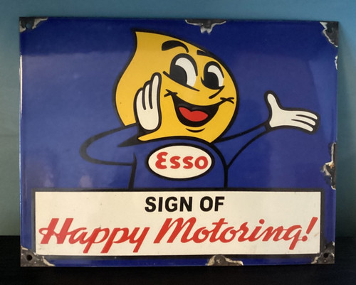 Esso retro porcelain enamel - esso,