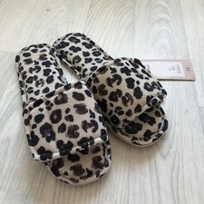 Sainsbury’s TU Women's Leopard Print Slippers Size Medium M