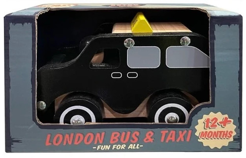 Wooden london black taxi - london,