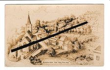 CARD - BRADFORD ON AVON - FROM ABBEY MILLS ROOF - CURWEN FISHER 1942