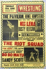 Rare Vintage British Wrestling