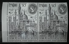 50p LONDON 1980 MINT PAIR +