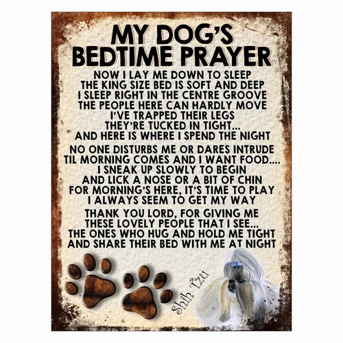 Dog bedtime prayer retro - bedtime,