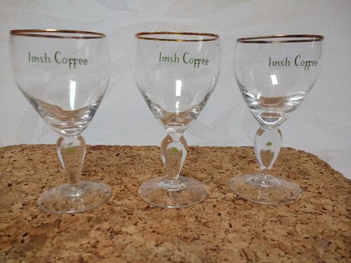 Irish coffee glasses gold - glasses,,