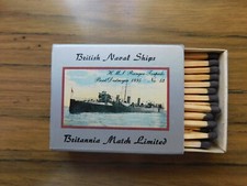 British Naval Ships Britannia Matchbox c1980 #53 HMS Ranger Torpedo Boat 1895