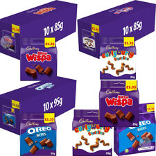 Cadbury Oreo Bites,Curly Wurly Squirlies & Bitsa Wispa Chocolate Bag85g Full Box