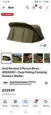 Avid Revolve 2 Person Bivvy - A0530021 - Carp Fishing Camping Outdoor Shelter