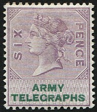 ARMY TELEGRAPHS 1890’s 6d
