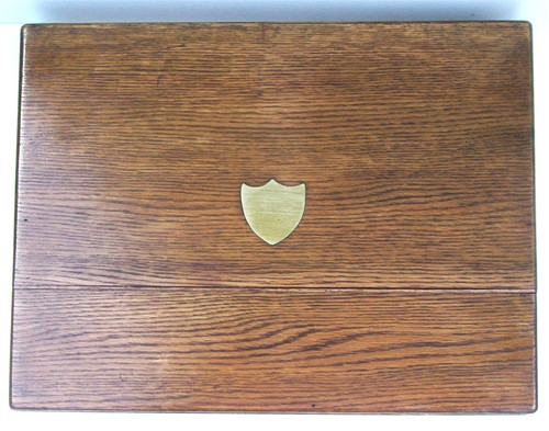 Antique tiger oak jewellers - oak,