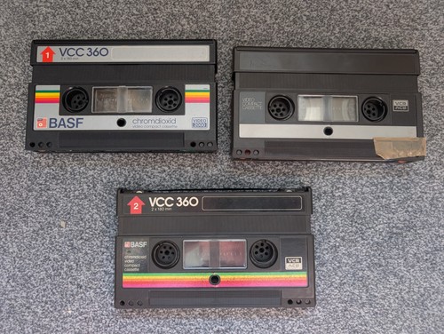 Video 2000 vcc cassettes - video,