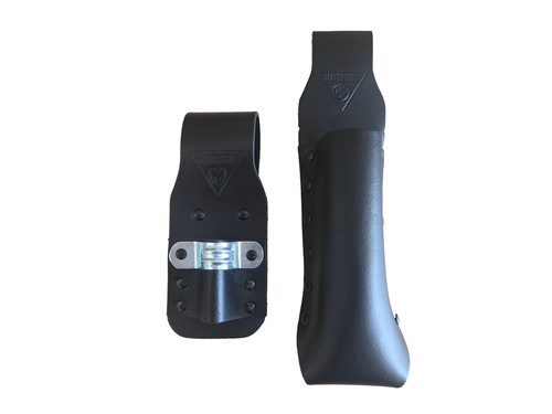 Black leather single - black,