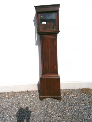 Oak longcase clock - oak,