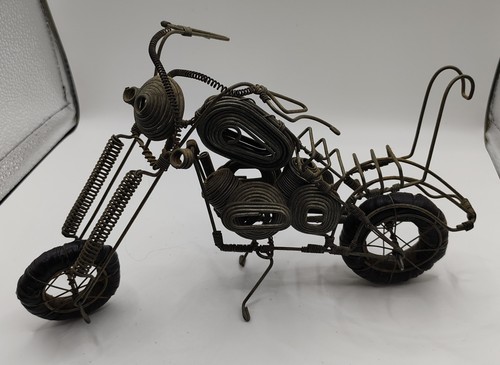 Metal wire sculpture - of, a