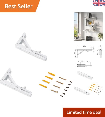 Durable white steel - white, folding