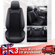 Dark Black 5-Seat PU Leather