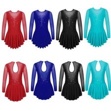Girl's Rhinestone Mesh Spliced