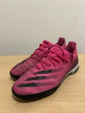 Adidas X Ghosted 3 boys / Girls shocking pink Football Boots Uk 3