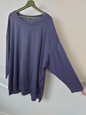 Privatsachen Jersey Tunic top  Relaxed Fit Free Size Grey Dolman Skinny Sleeve