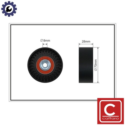 Deflectionguide pulley vribbed - deflectionguide,