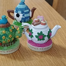 7 Minature Tetley Teapots