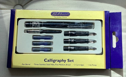 Boldmere calligraphy set - boldmere, set-