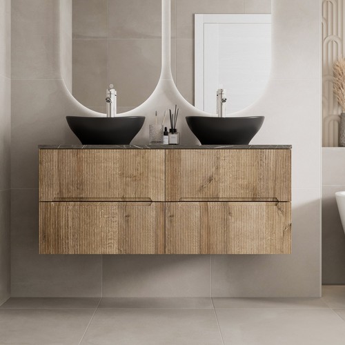 1200mm oak grey marble vanity - 1200mm,