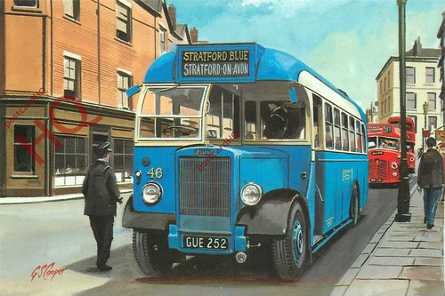 Postcard vintage bus - vintage,
