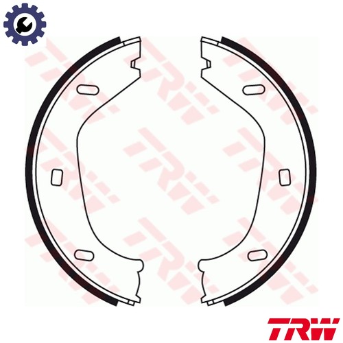 Brake shoe set parking - brake,