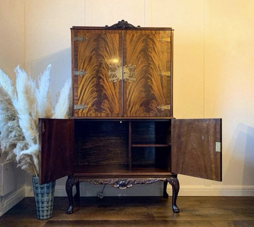Flame mahogany antique queen - mahogany,