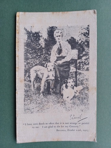 C1916 silk fronted memoriam - silk,