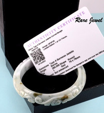 CARVED JADE BANGLE FABULOUS
