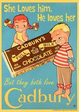 Vintage poster cadburys - vintage,