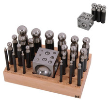 25pc Doming Block & Punch Set