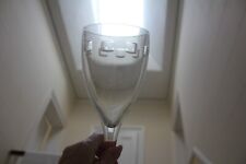 [NB660 Lovely Pair John Rocha Waterford Wine Glasses "Geo" 25cm x 9 Excellent
