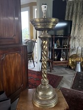 Large Antique Converted Brass