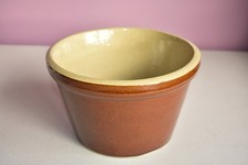 LARGE VINTAGE BROWN STONEWARE