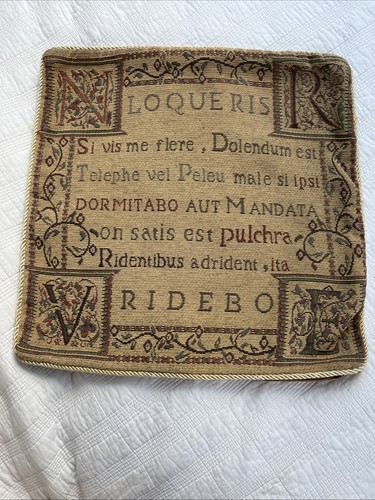 Medieval latin script - script, tapestry
