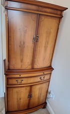 William Bartlett Strongbow Yew Bow Fronted Drinks Cabinet
