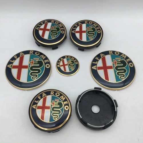 7pcs alfa romeo car - alfa, badge